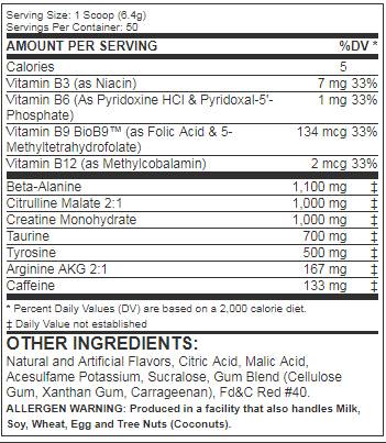 Musclemax apocalypse Prework 320 gramov