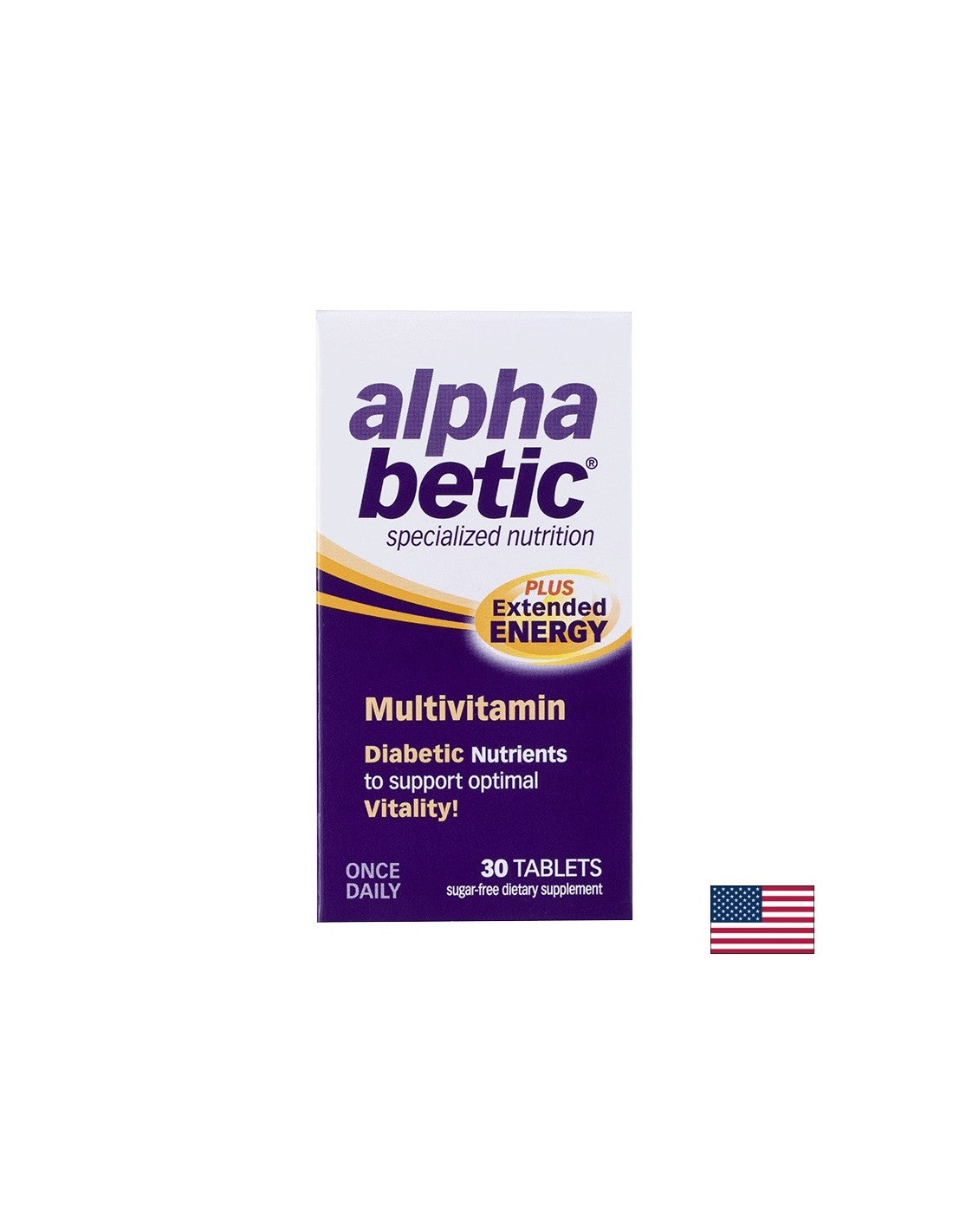 Energiranje multivitaminov za diabetike - Alpha Betic®, 30 tablet