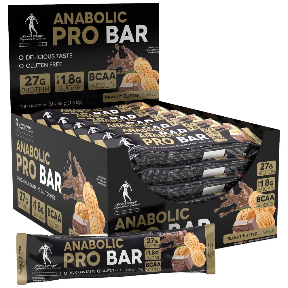 Črna črta / anabolična pro / protein bar - 24 x 68 gramov