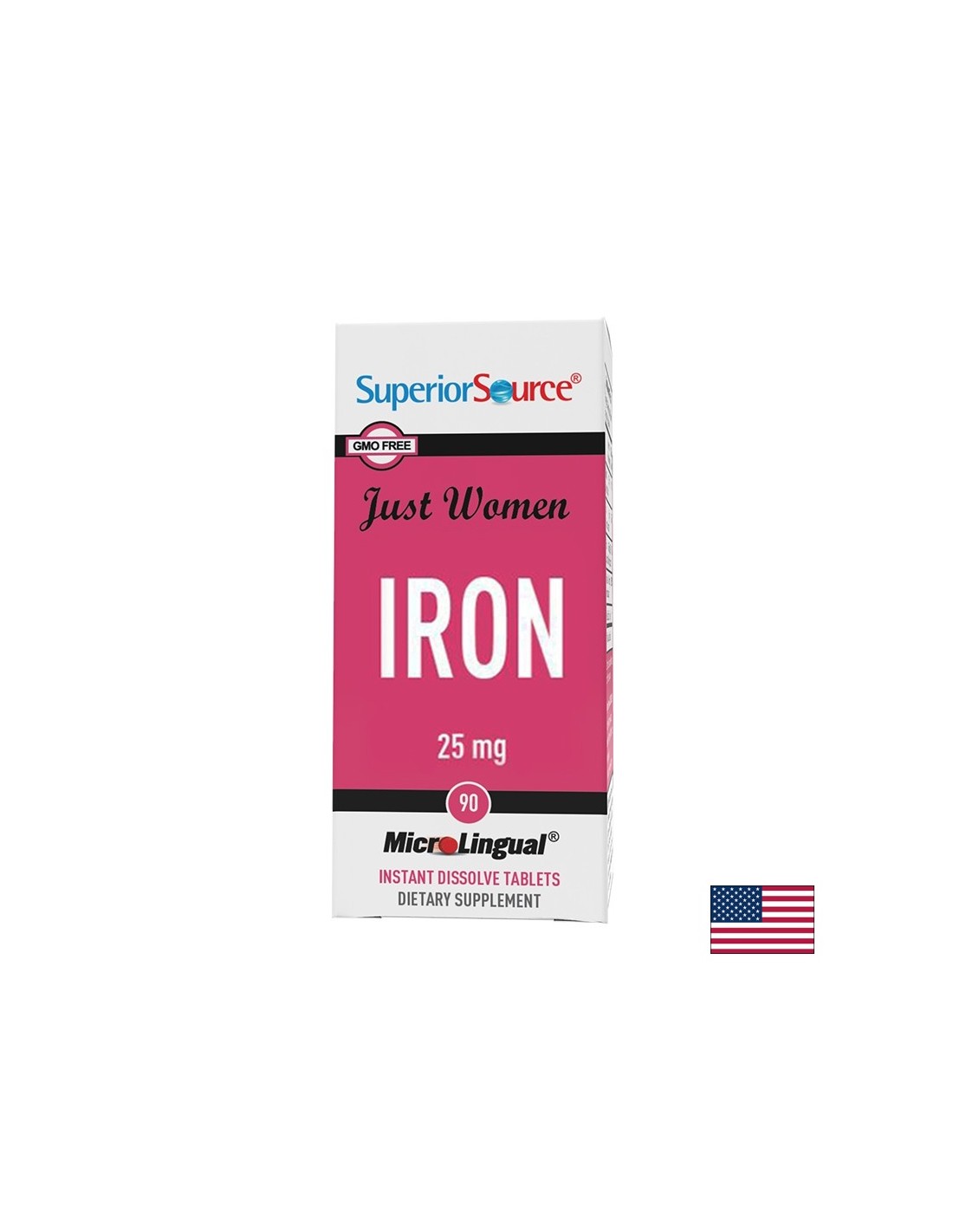 Anemia - Iron - Just Women, 90 sublingual tablets Superior Source - Nutra Best Europe
