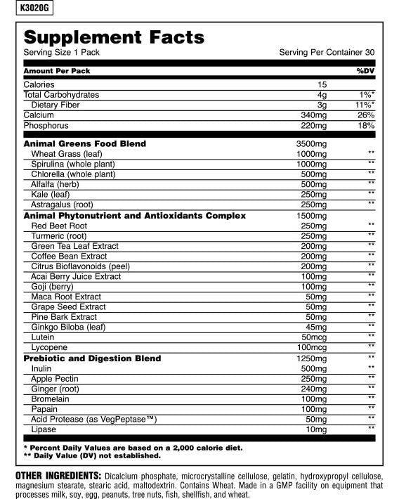 Živalsko zelenico - 30 paketov