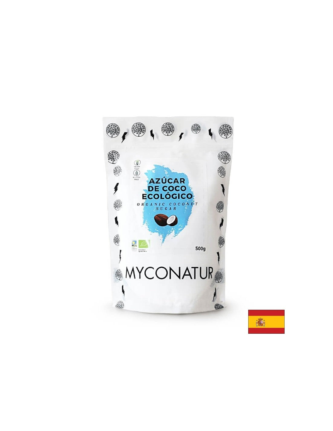 Azucar de coco, Bio - Bio kokosov sladkor, 500 g <tc>Myconatur</tc>