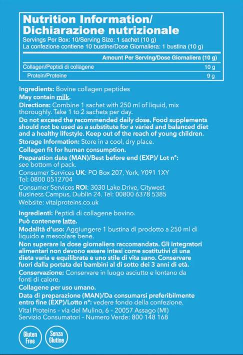 Kolageni peptidi Original | Podpora za lase, kožo in nohte - 10 x 10 gramov