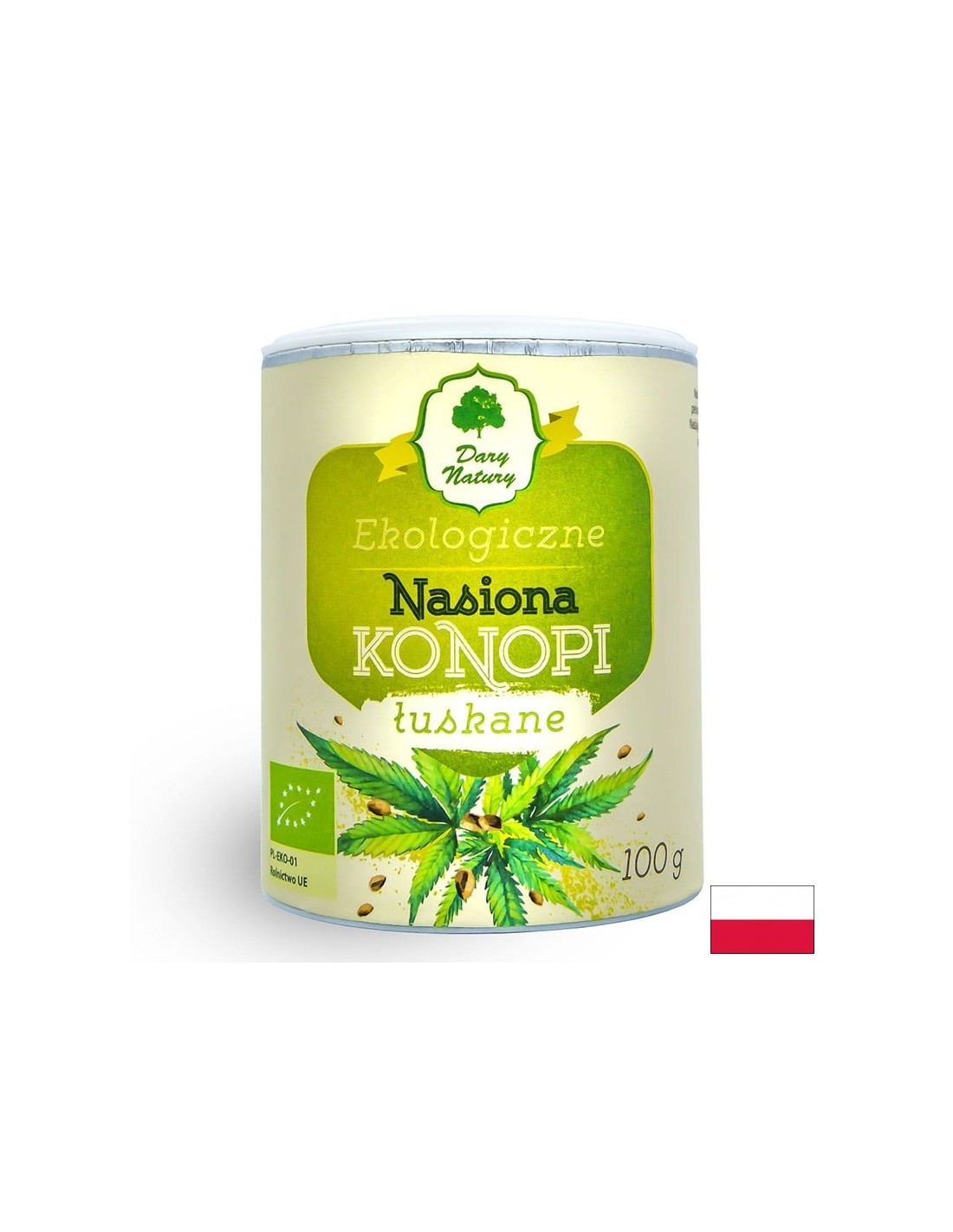 Olupljena organska semena konoplje, 100 g