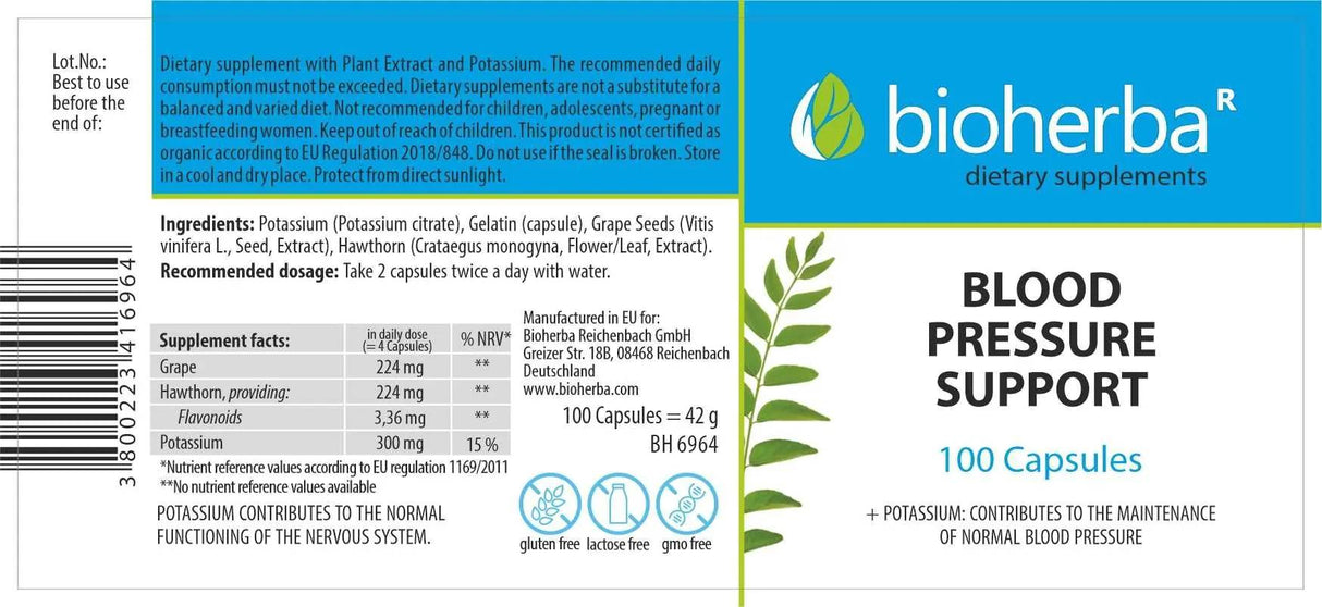 Zdravje krvnega tlaka - 100 kapsul
