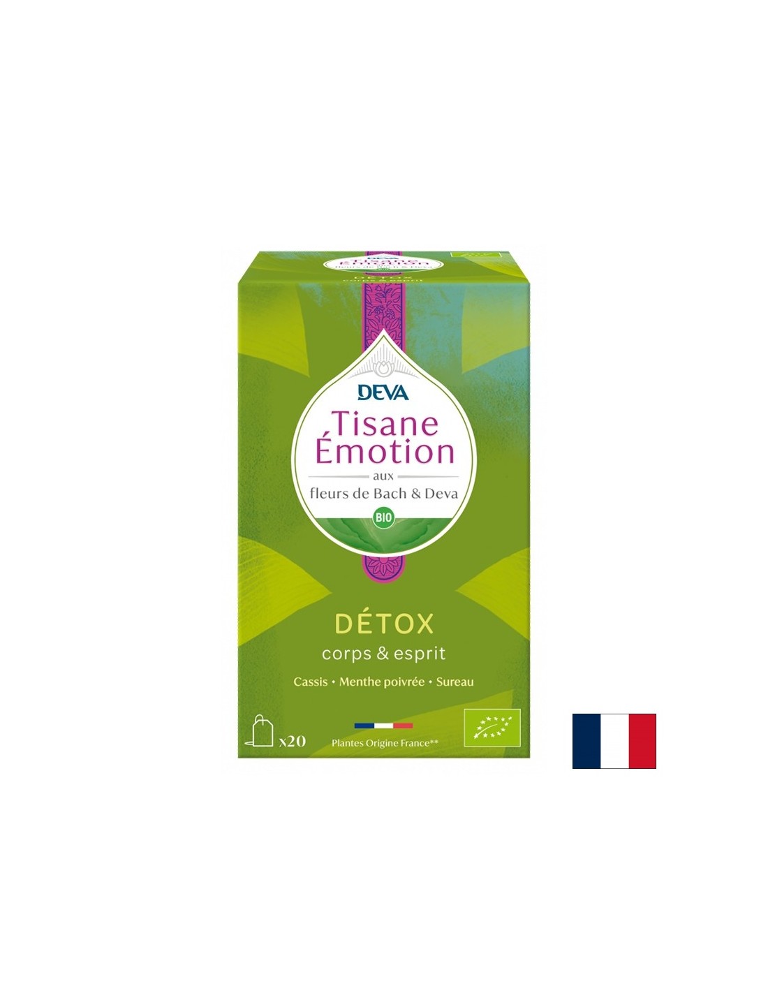 Zeliščni detox čaj (s cvetličnimi eliksirji po metodi dr. Bacha), 20 filtrirnih vrečk