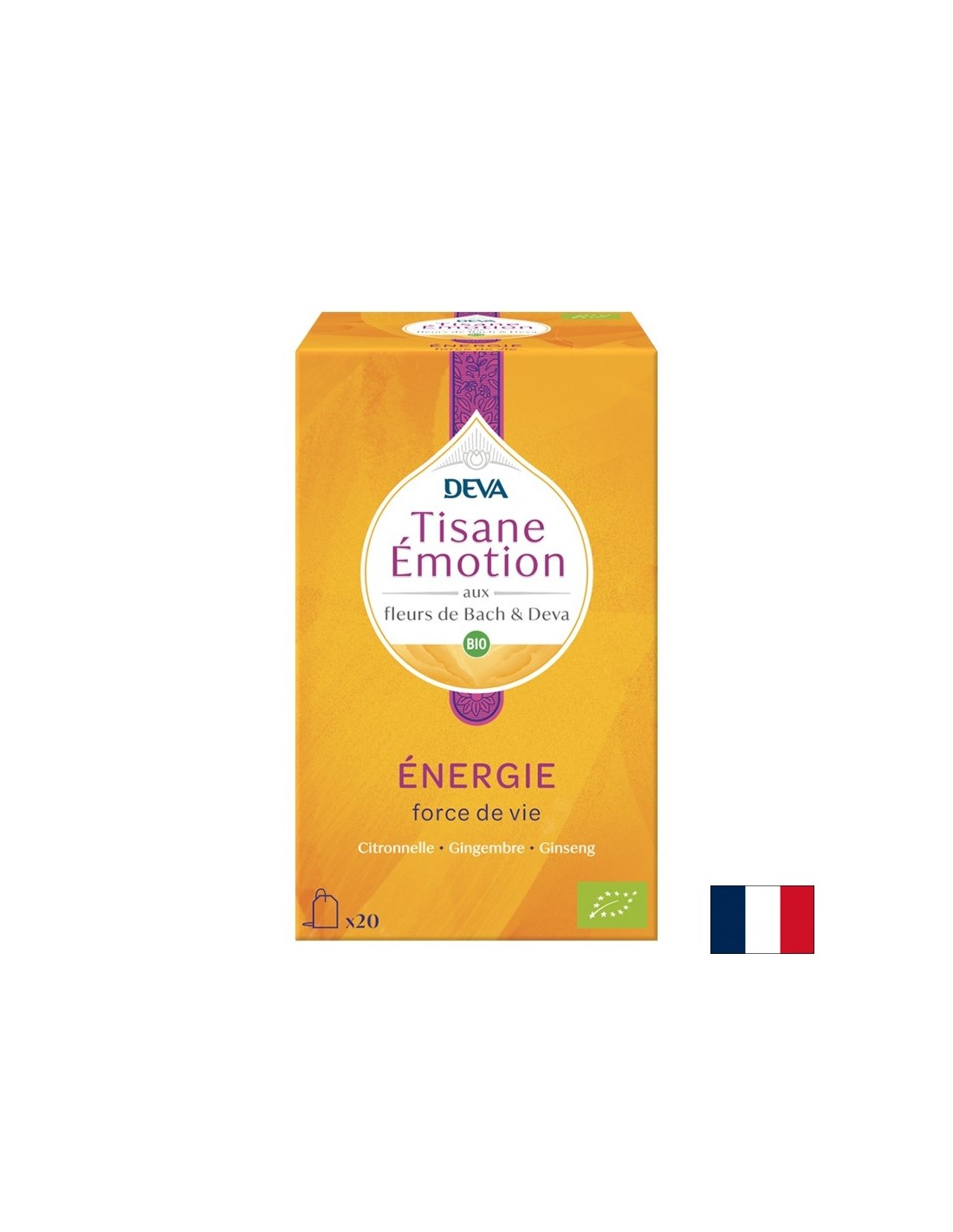 Zeliščni čaj "Energy" (s cvetličnimi eliksirji po metodi dr. Bacha), 20 filtrirnih vrečk