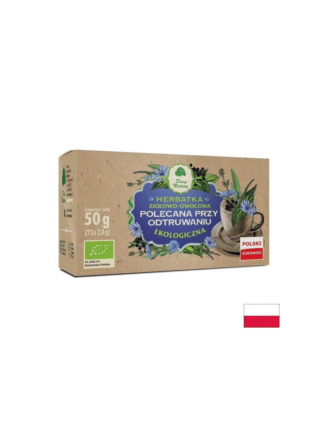 Zeliščni čaj za detox bio, 25 filtrirnih vrečk