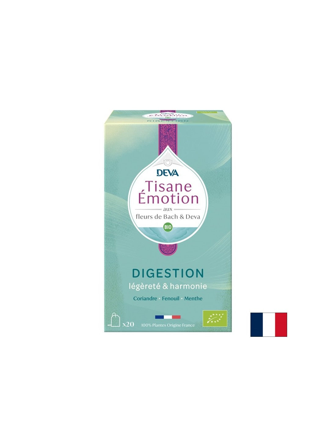 Zeliščni čaj za dobro prebavo (s cvetličnimi eliksirji po metodi dr. Bacha), 20 filtrirnih vrečk