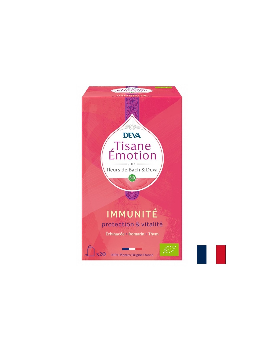 Zeliščni čaj za imuniteto (s cvetličnimi eliksirji po metodi dr. Bacha), 20 filtrirnih vrečk