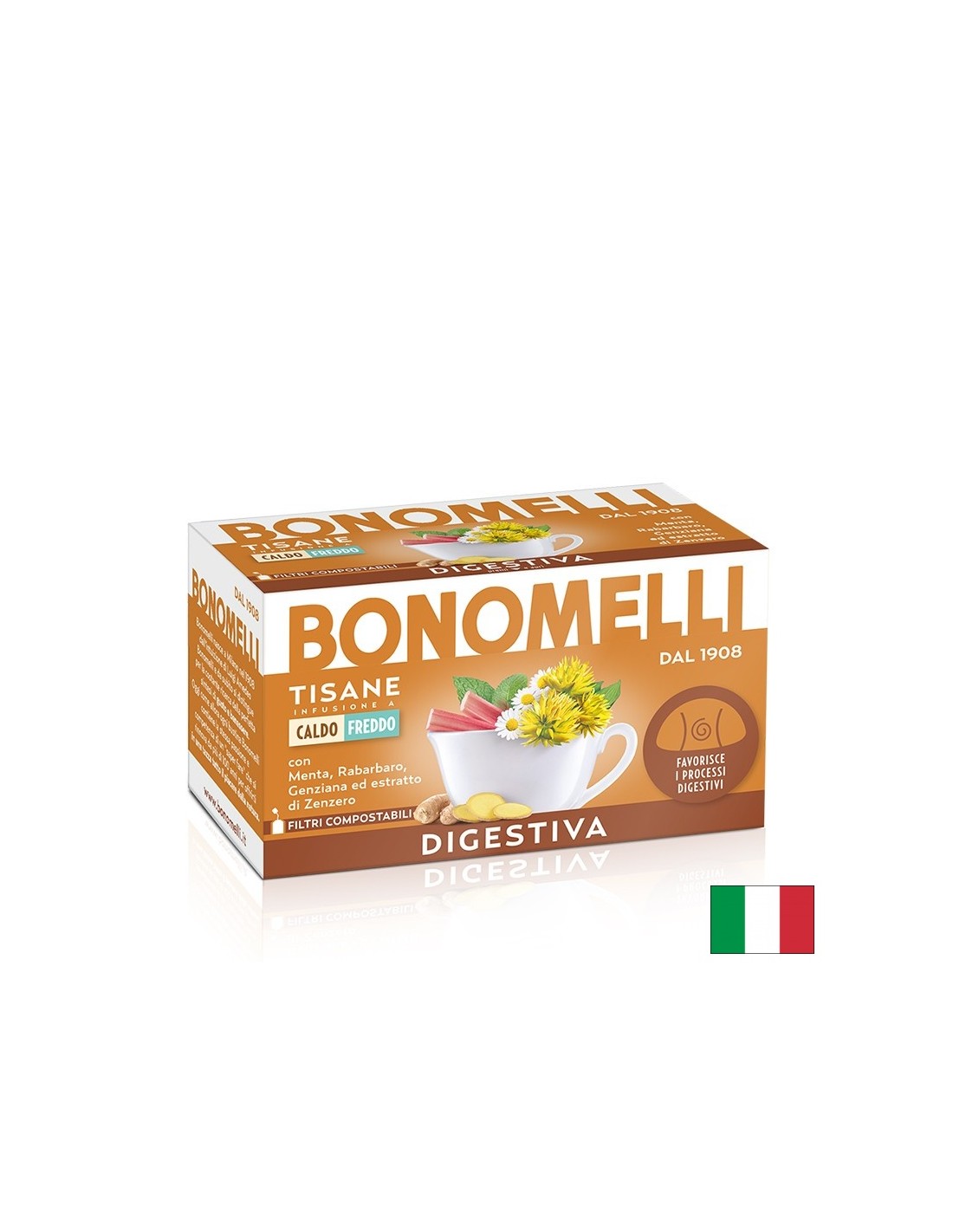 Zeliščni prebavni čaj - udobje in lahkotnost po obroku, 16 vrečk