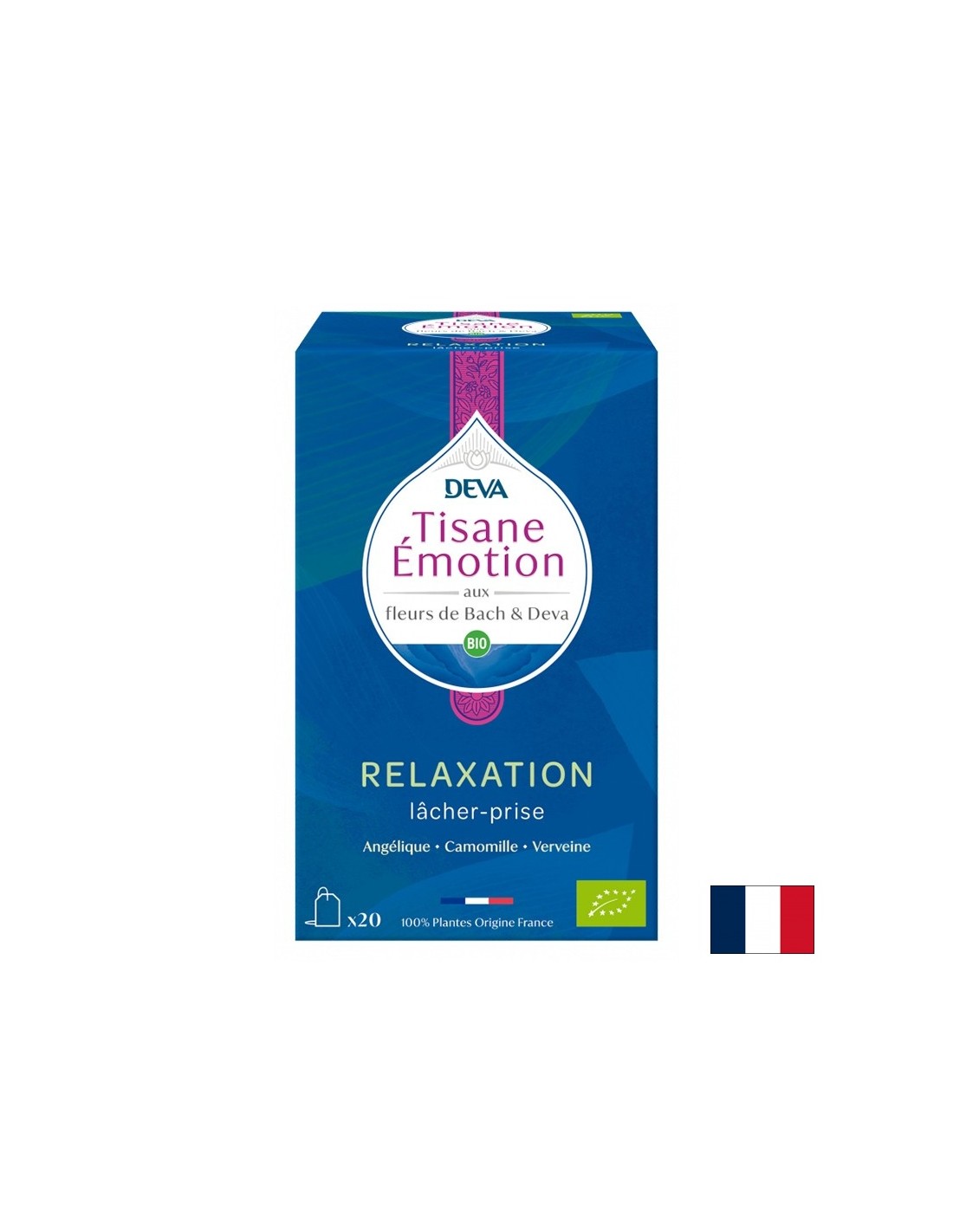 Zeliščni čaj za sprostitev (s cvetličnimi eliksirji po metodi dr. Bacha), 20 filtrirnih vrečk