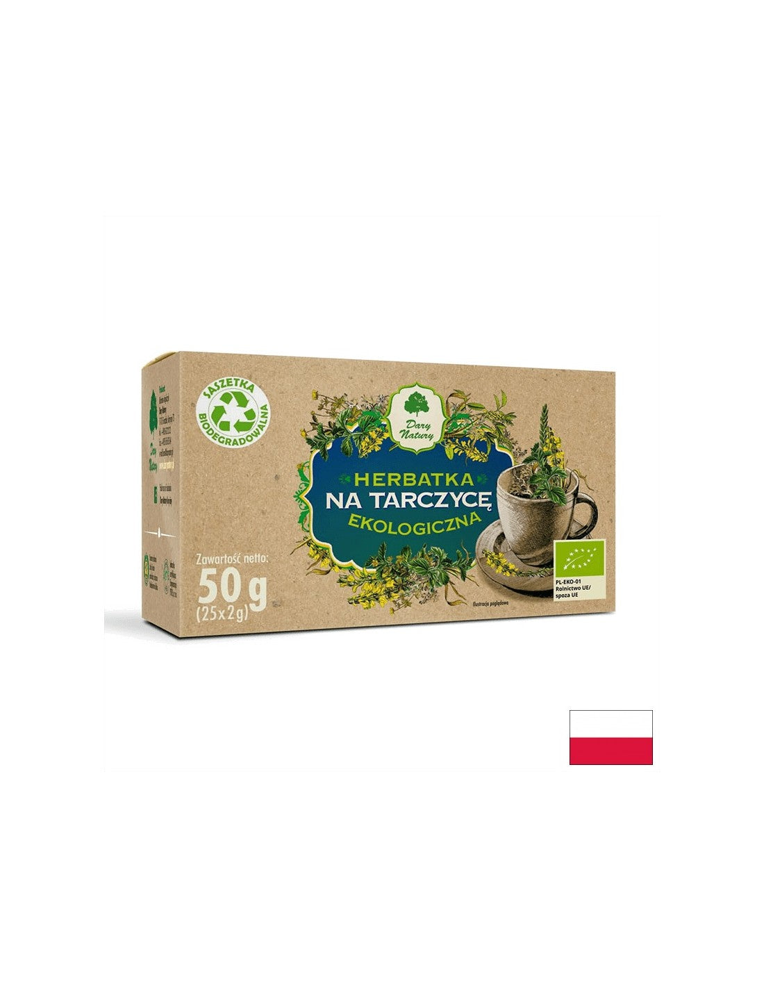 Zeliščni čaj za biološko žlezo Bio, 25 filtrirnih vrečk