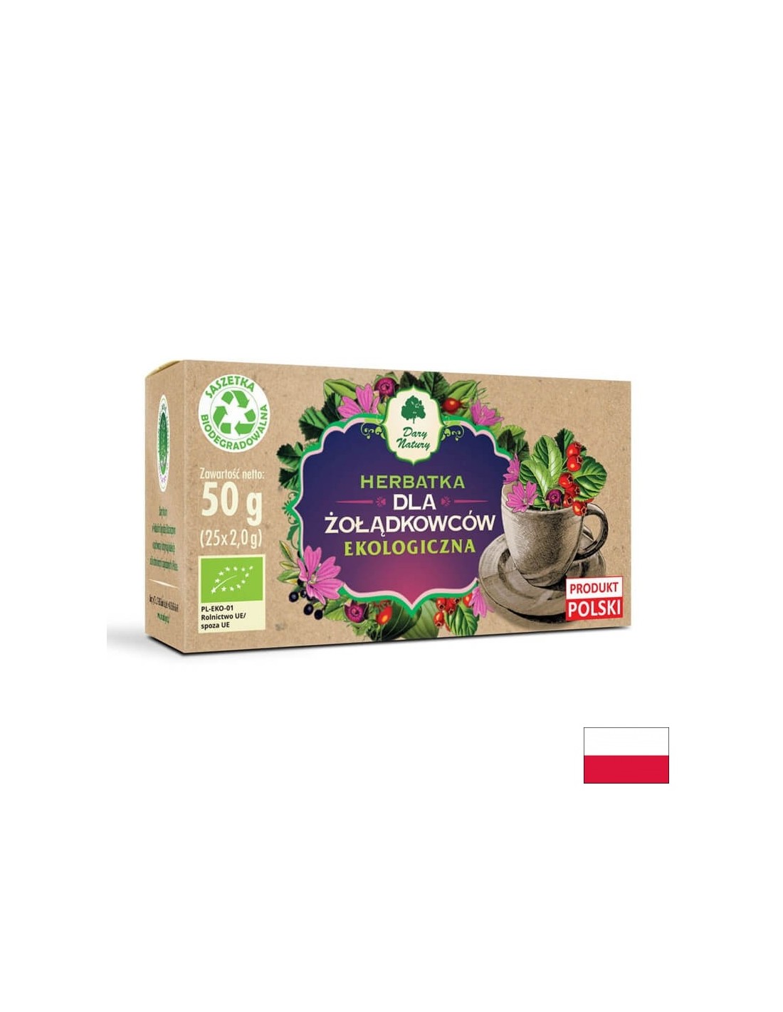 Zeliščni čaj za želodec, 25 paketov