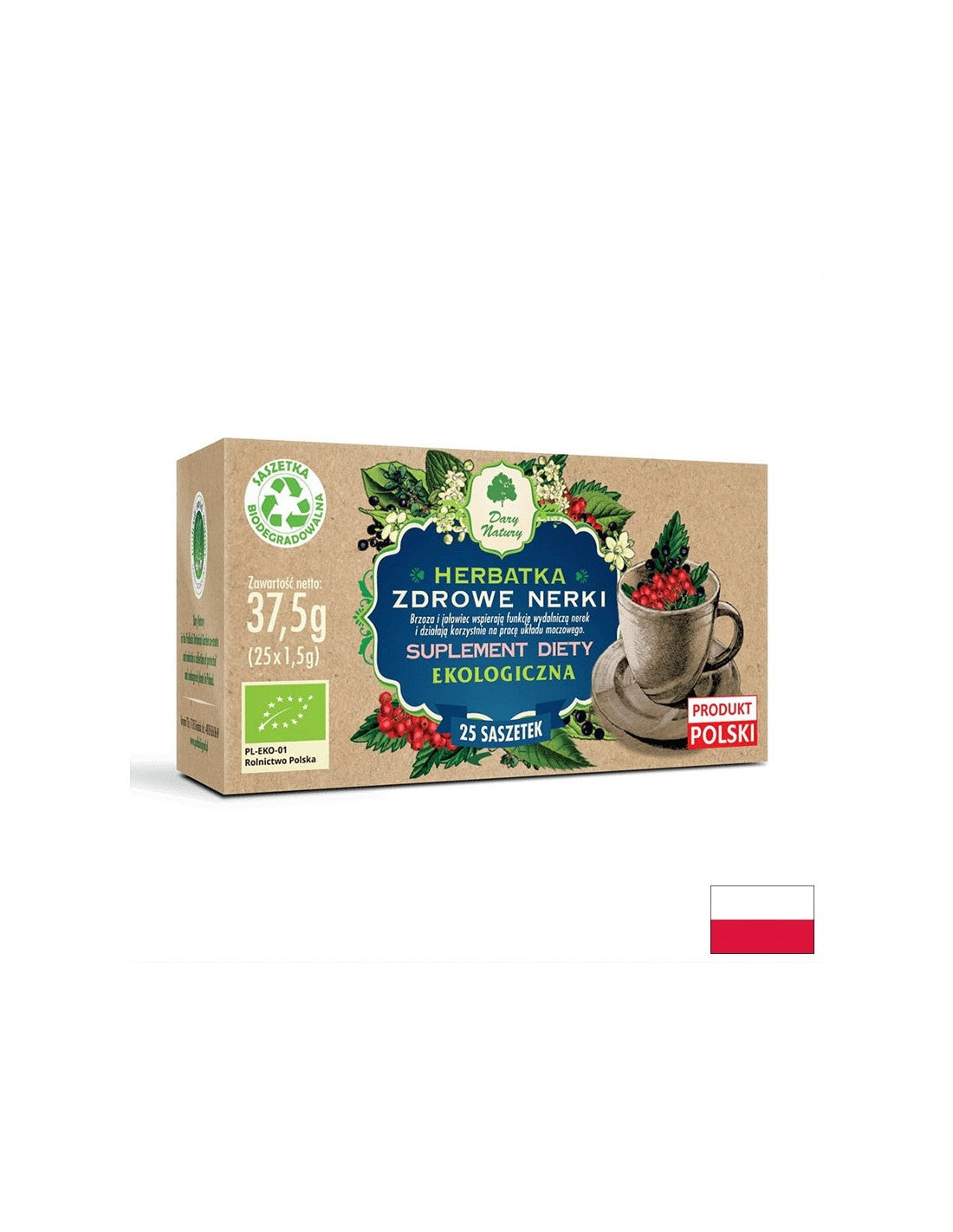 Zeliščni čaj za zdrave ledvice Bio, 25 filtrirnih vrečk