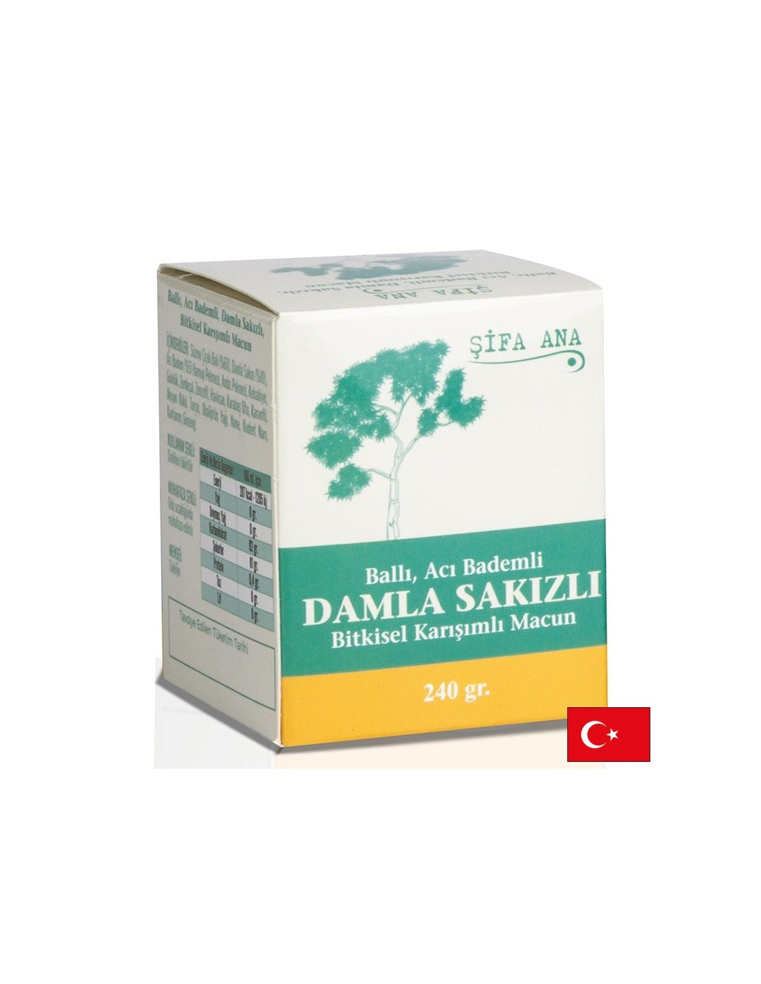 Zeliščna pasta z medom, grenkim mandljevim in mastičnim oljem - za dobro prebavo 250 g