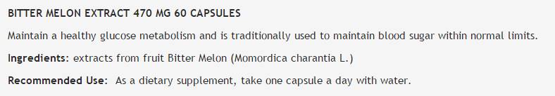 Grenka melona ekstrakt 470 mg - 60 kapsul