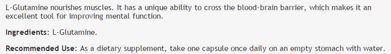 L -glutamin 500 mg - 100 kapsul