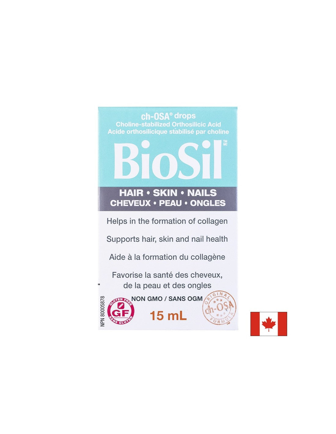 BioSil™ Hair, Skin & Nails 15 ml x 30 dnevnih odmerkov <tc>Natural Factors</tc>