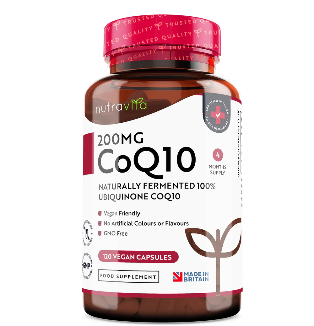 CoQ10 200 mg (ubikinon) /120 kapsul, 120 dni/ <tc>Nutravita</tc>