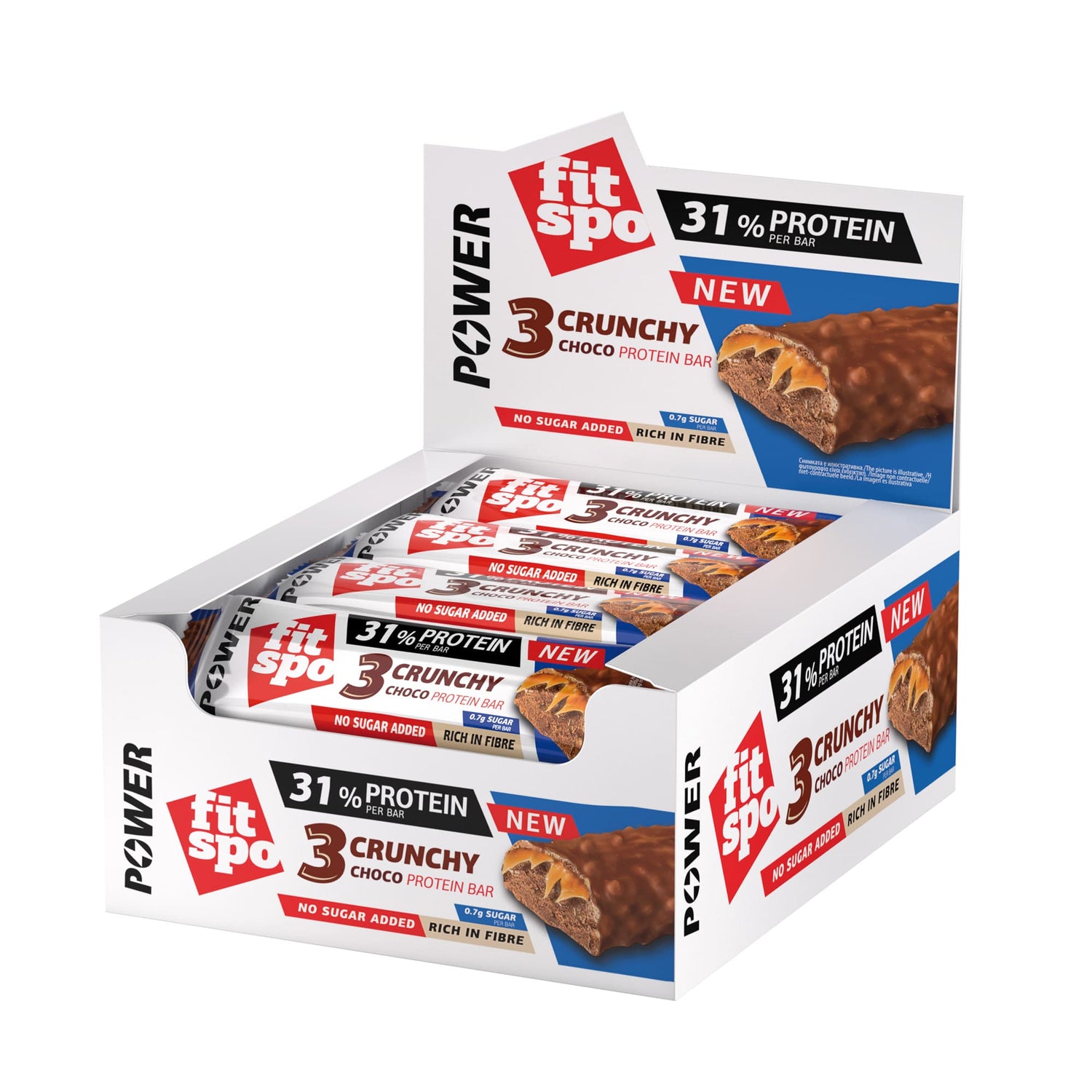 Power Bar Crunchy Chocolate Brownie - 12 x 55 gramov