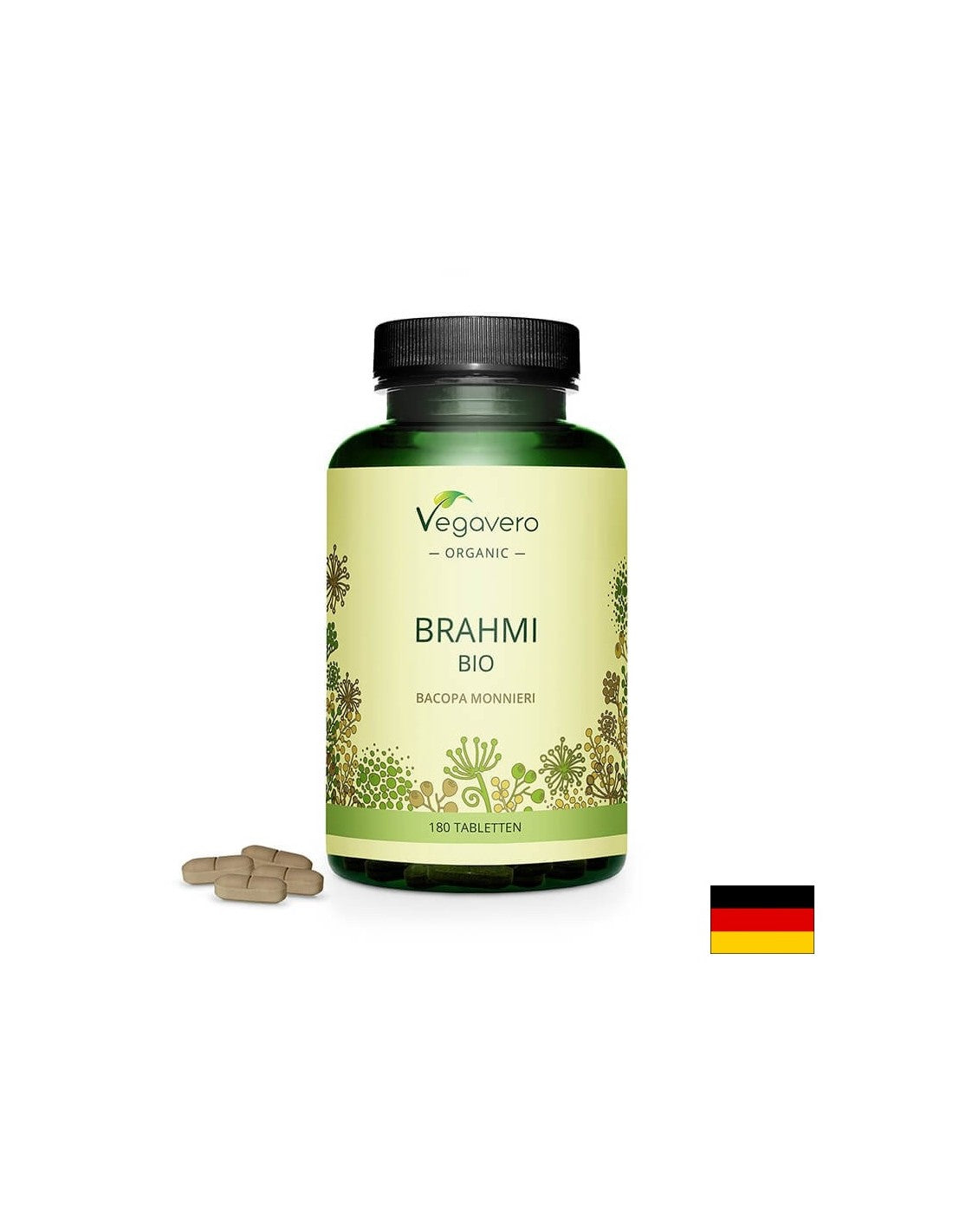 Brahmi BIO – Bacopa Monieri BIO - Brahmi – Bacopa Monieri, 180 tablet <tc>Vegavero</tc>