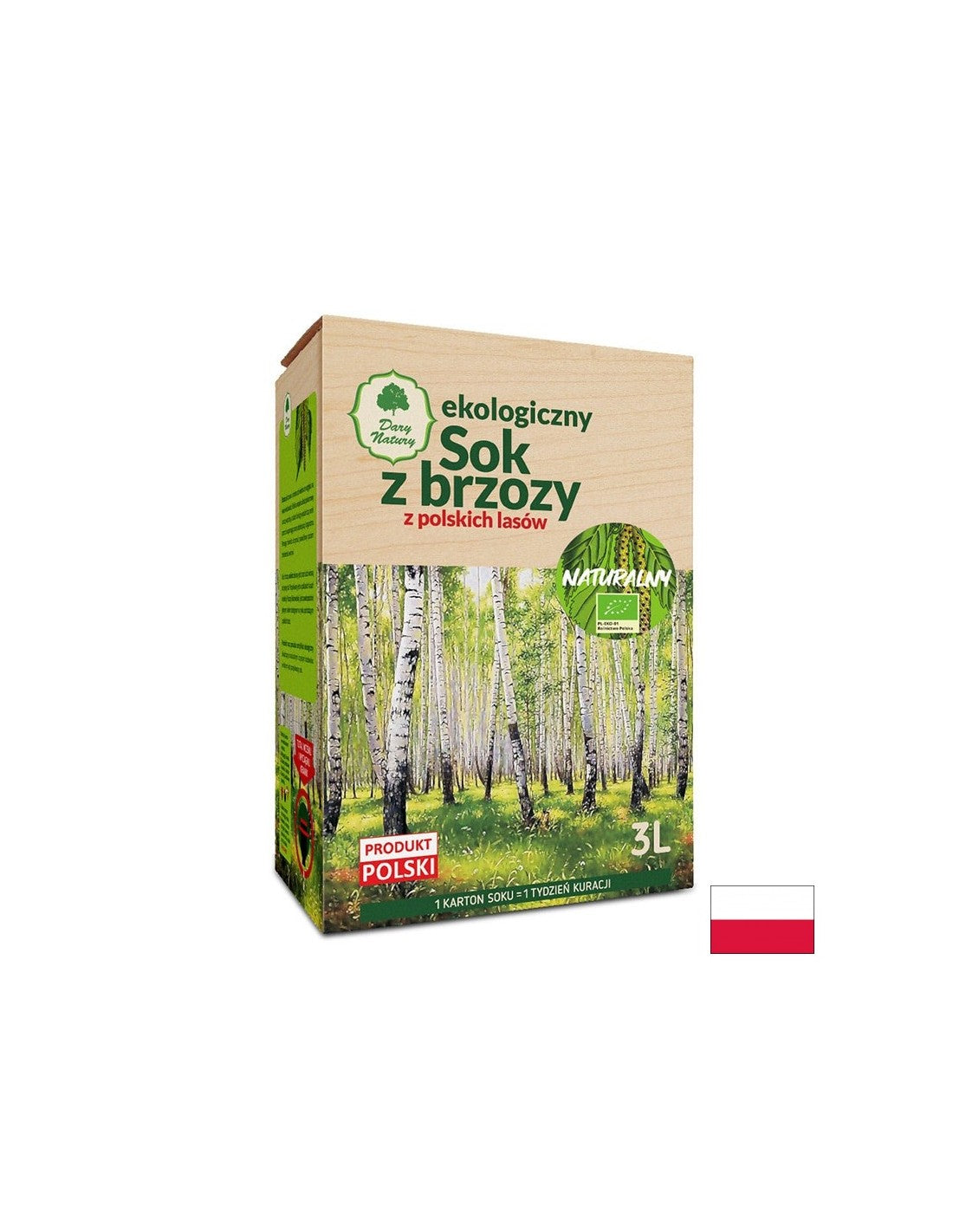 Organski brezov sok - razstrupljanje, ton, močna imunost, 3 litra