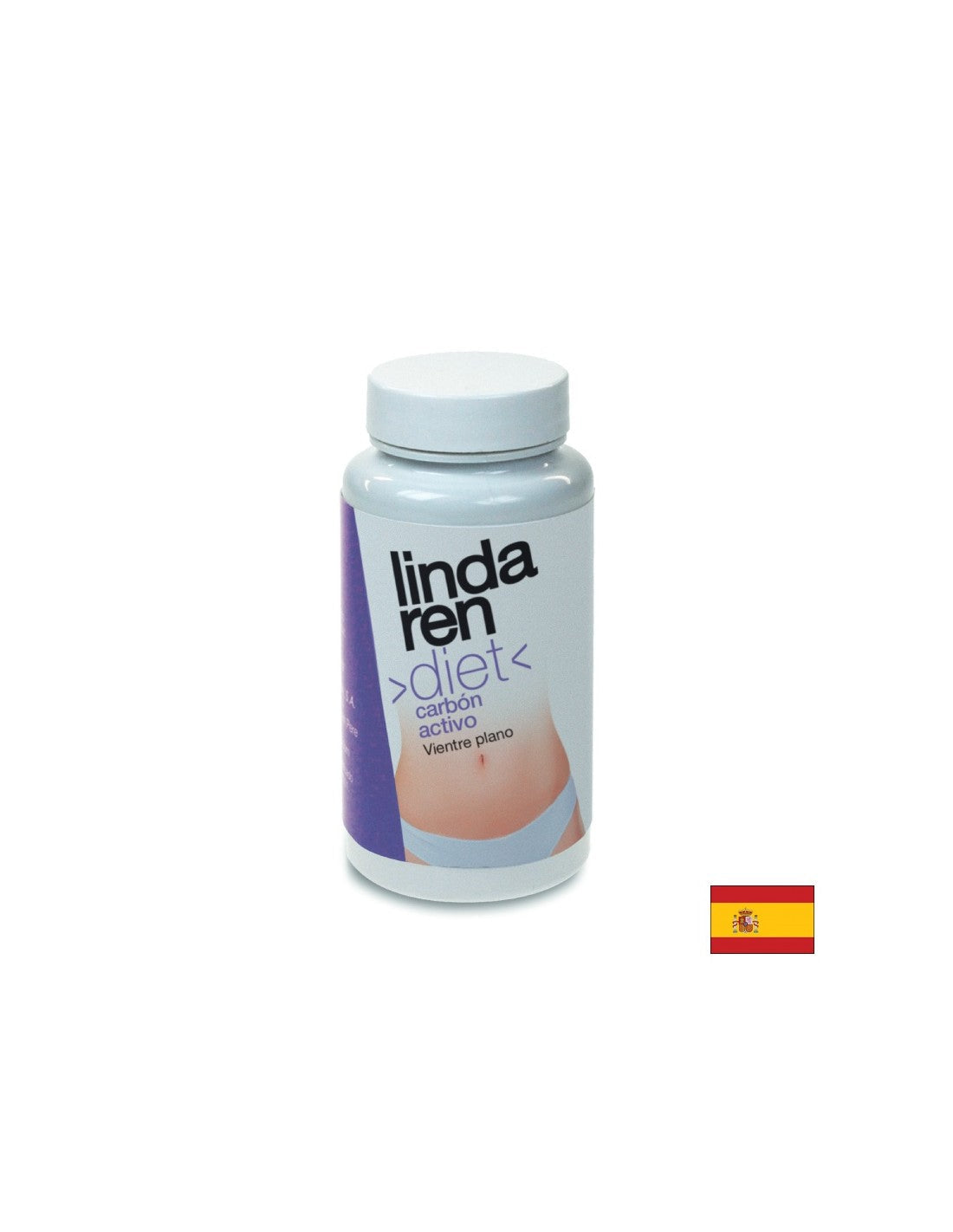 Aktivni ogljik za raven želodec - ogljikovo aktivnost Vientre Plano Lindaren, 60 kapsul