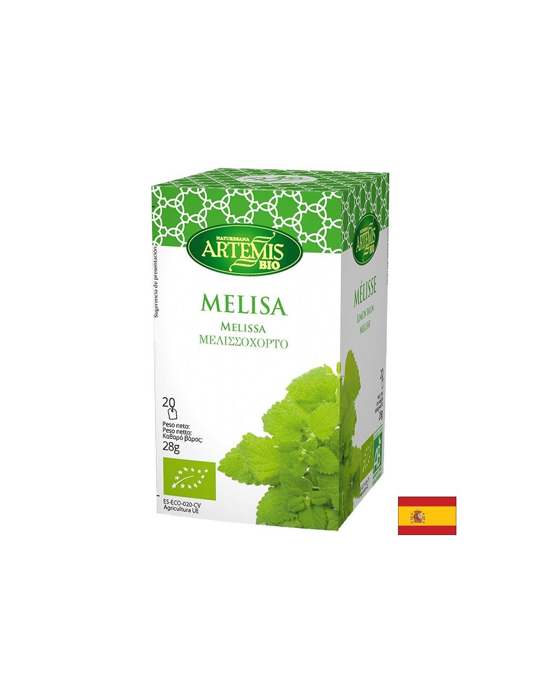 Organski limonin balzam čaj, 20 filtrirnih vrečk