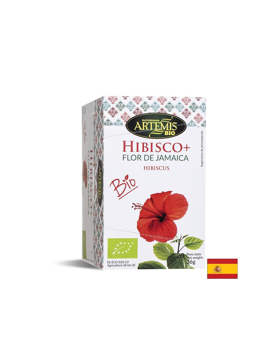 Jamajški hibiskus čaj s cimetom, metino, ingverjem, biorice bio, 20 filtrirnih vrečk