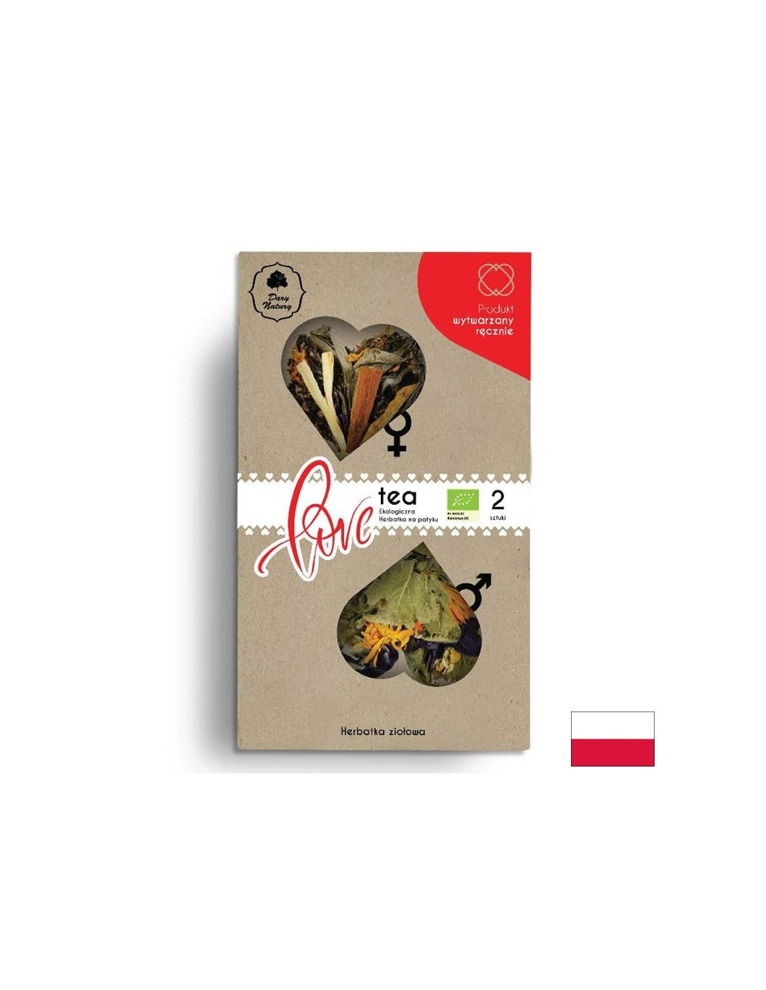 Čaj zanj in zanjo Bio - Love Tea, 2 x 3,5 g <tc>Dary Natury</tc>