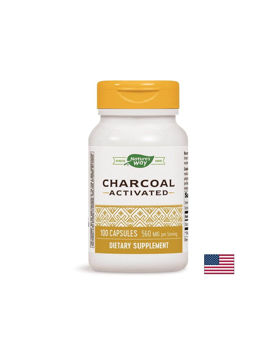 Detox prebavnega sistema - aktivno oglje, 100 kapsul narave