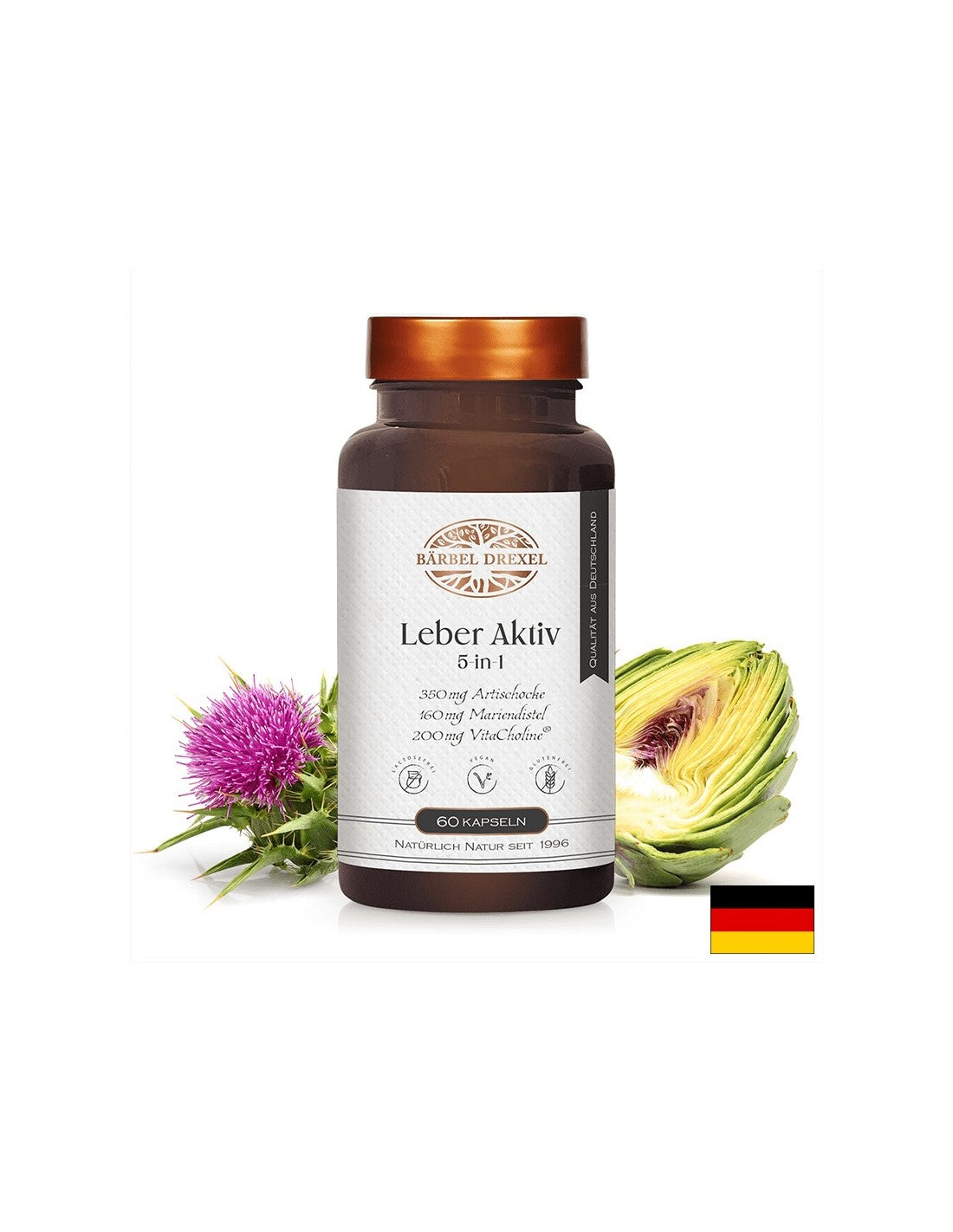 Jetra in žolčnik - detox formula z zelišči, vitamini in minerali, 60 kapsul