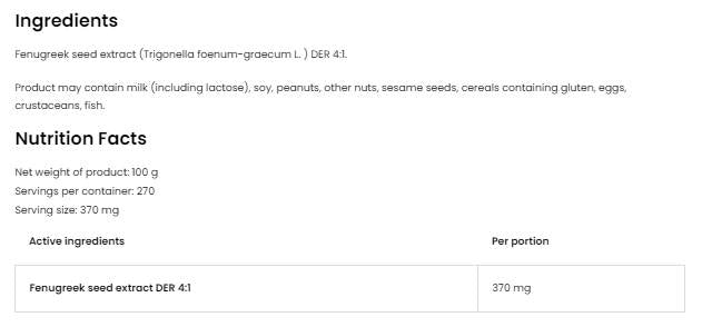 Ekstrakt / prah 100 gramov