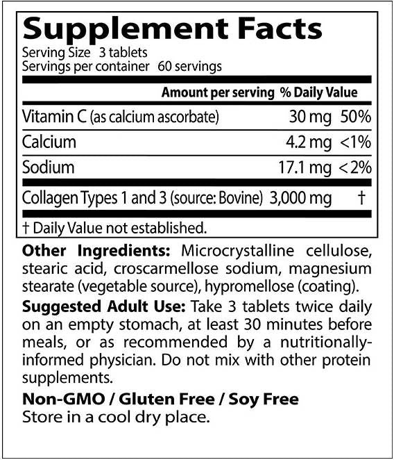 Najboljši tipi kolagena 1 in 3/1000 mg - 180 tablet