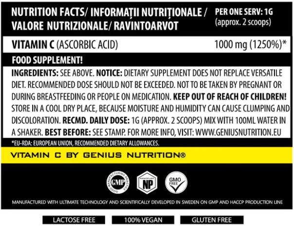 Vitamin C 200 gramov