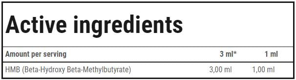 HMB tekočina - 100 ml