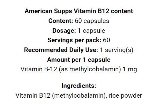 Metil vitamin B12 1000 mcg - 60 kapsul