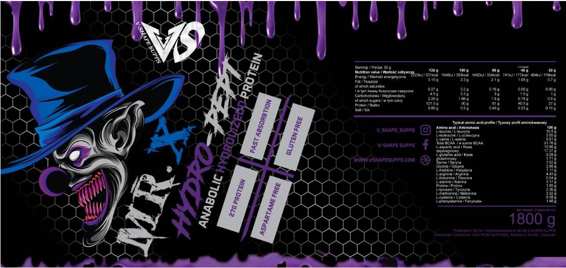 G. X Hydro Whey | Anabolični hidrolizatni protein - 1800 gramov