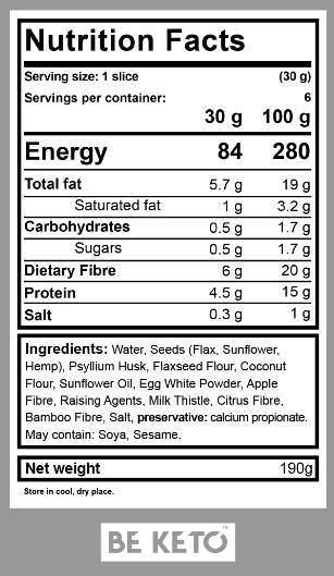 Št. 1 Keto kruh | Brez glutena - 190 gramov