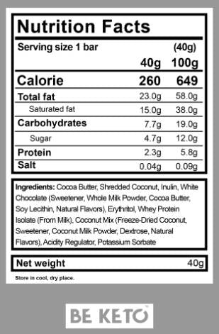 Keto Bar Set | Mešanica 9 barov - 9 x 40 gramov