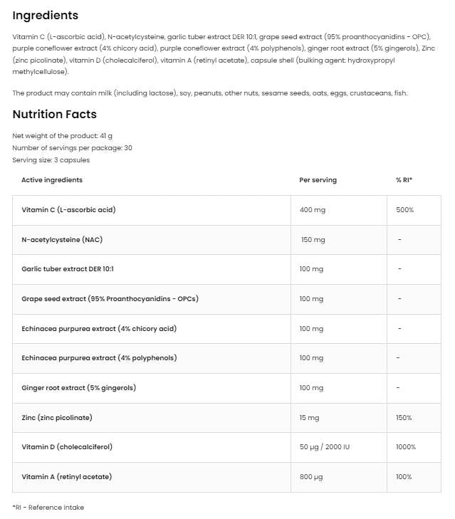 Imunska pomoč 90 kapsul