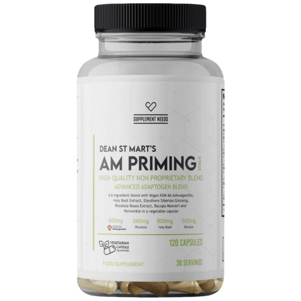 AM Priming Stack | Kapsule Adaptogen formule 120