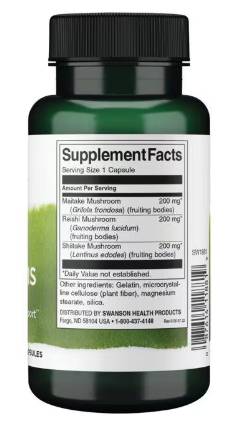 Mood Shrooms | Maitake, reishi, shiitake 60 kapsul