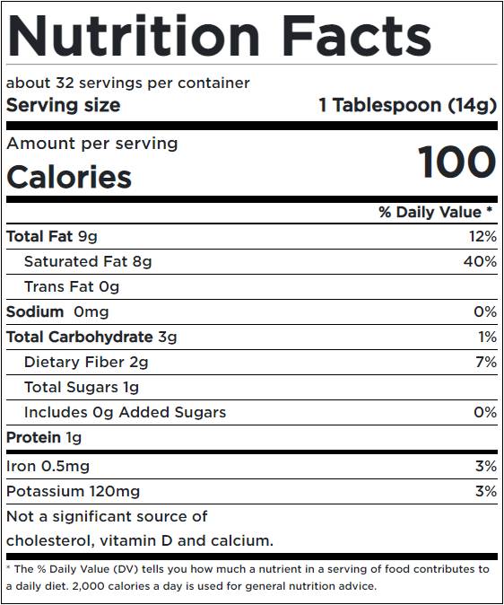 Certificirano organsko kokosovo maslo 454 gramov