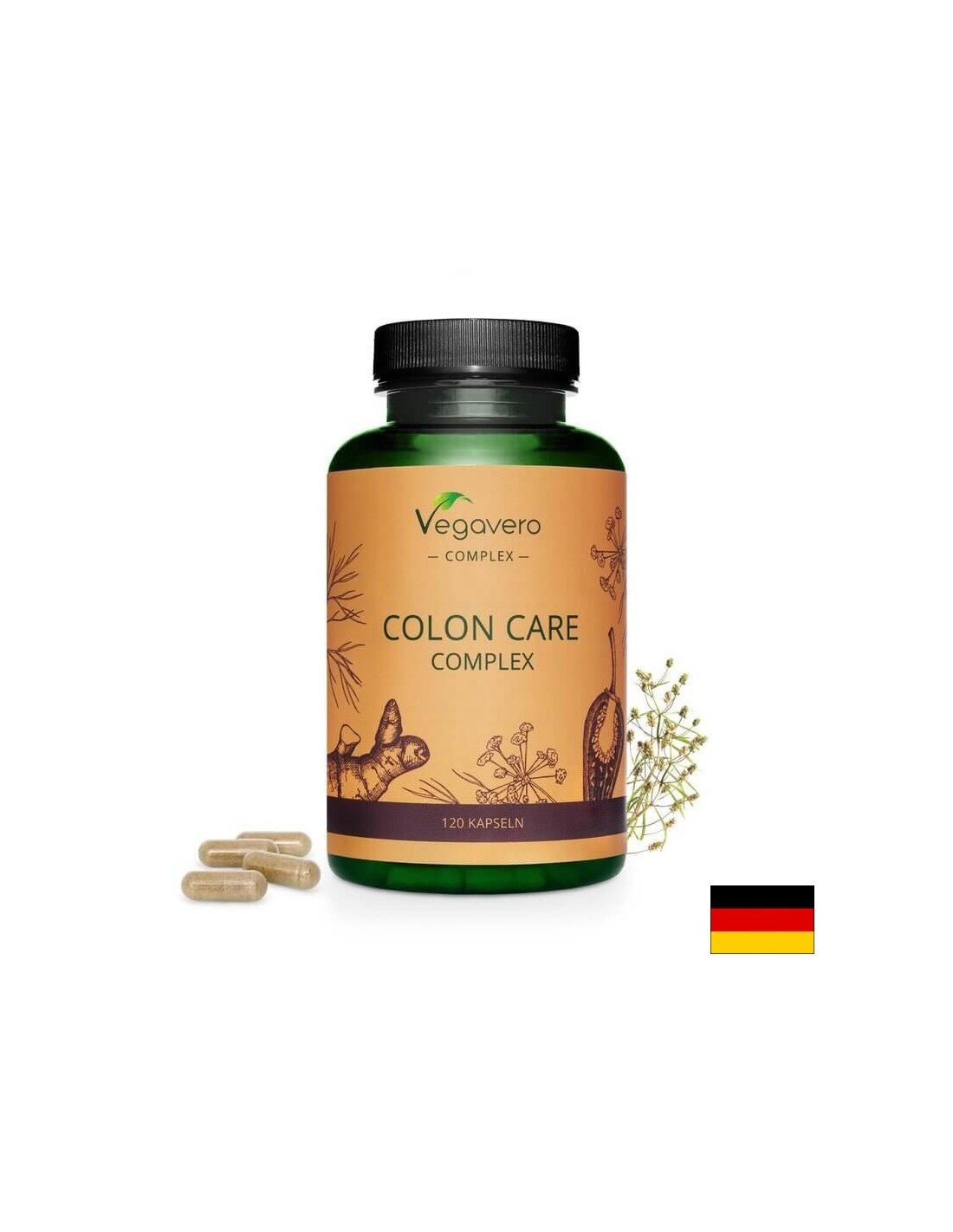 Colon Care Complex/Colon Detox, 120 kapsul, 100% vegansko <tc>Vegavero</tc>