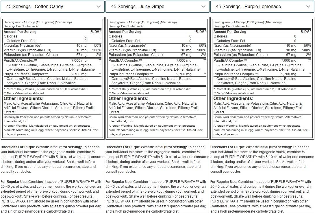 Vijolična gneva - 542 gramov