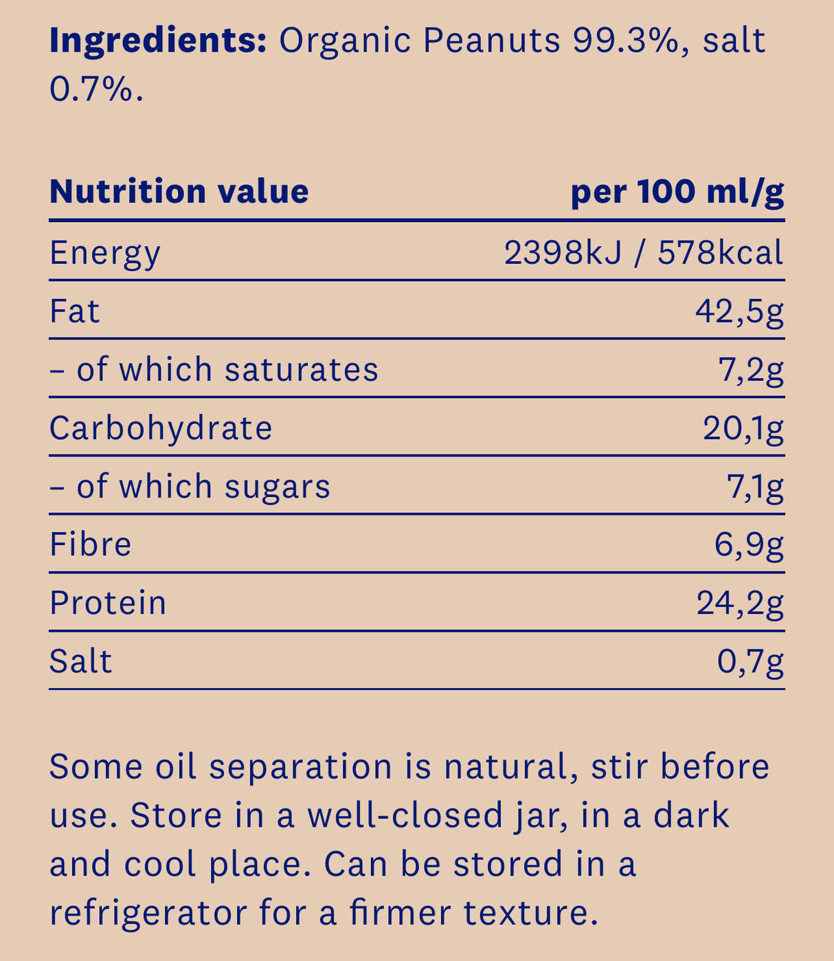 Eko arašidovo maslo Crunchy 350g (100% bio)
