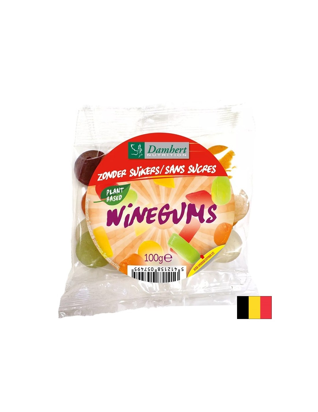 Žvečilni sadni bomboni (brez sladkorja), 100 g