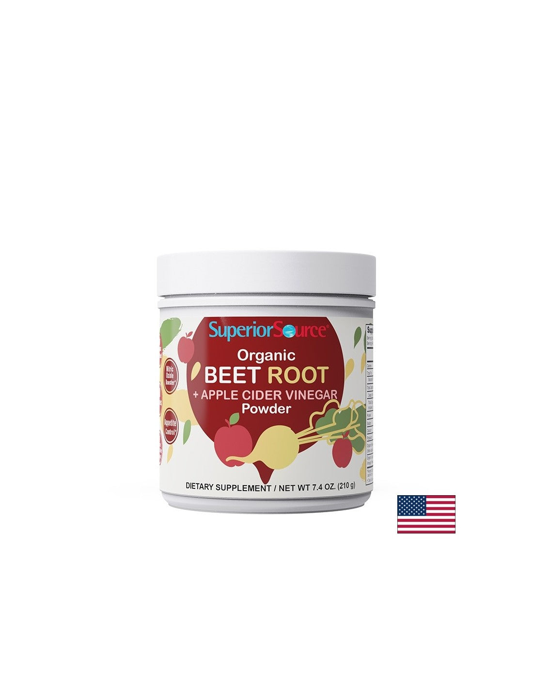 Detox - organska pesa + jabolčni kis, 210 g praška